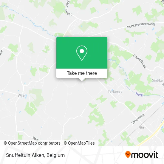 Snuffeltuin Alken map
