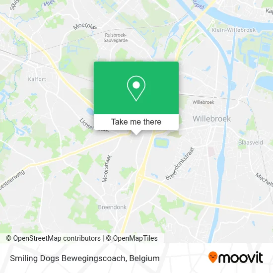 Smiling Dogs Bewegingscoach map