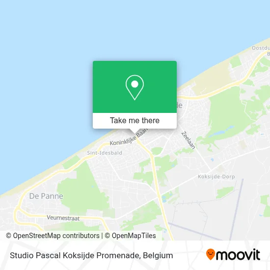 Studio Pascal Koksijde Promenade map