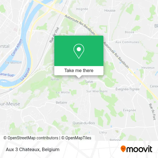 Aux 3 Chateaux map