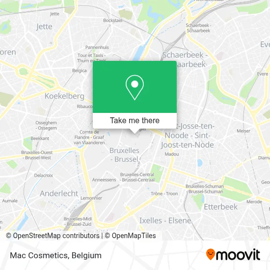Mac Cosmetics map