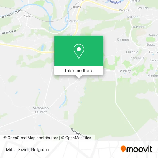 Mille Gradi map