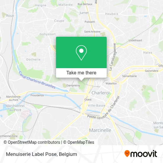 Menuiserie Label Pose map