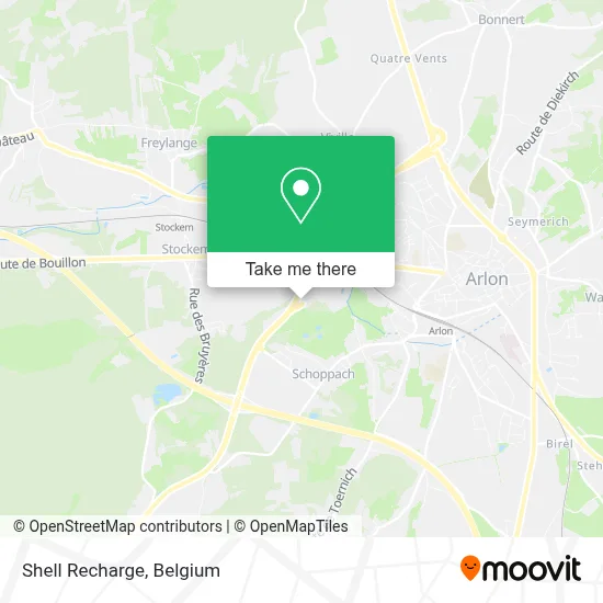 Shell Recharge map