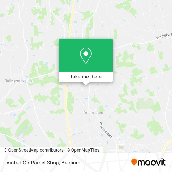 Vinted Go Parcel Shop map