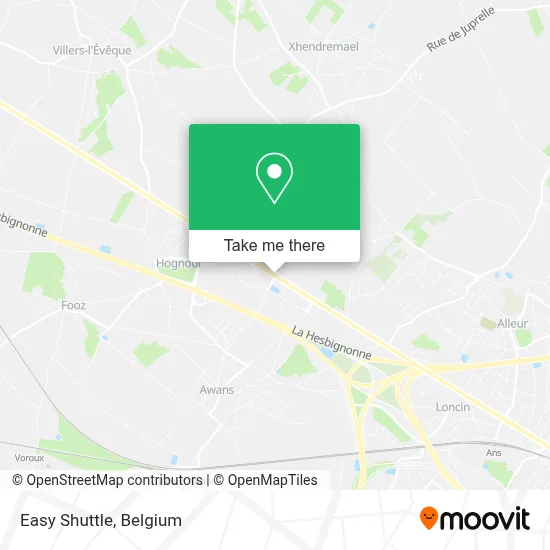 Easy Shuttle map