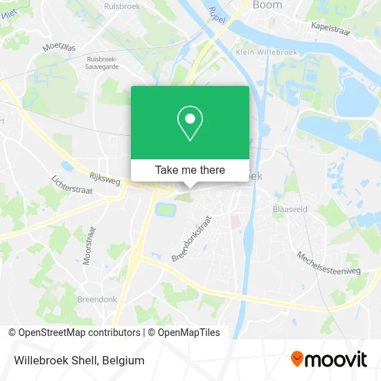 Willebroek Shell map