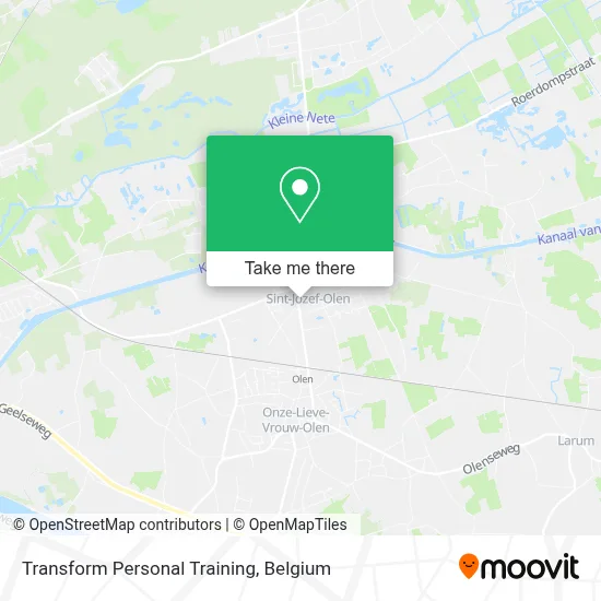 Transform Personal Training map