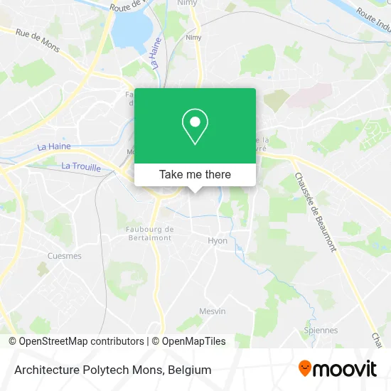 Architecture Polytech Mons map