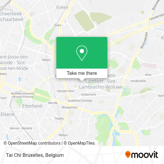 Tai Chi Bruxelles map