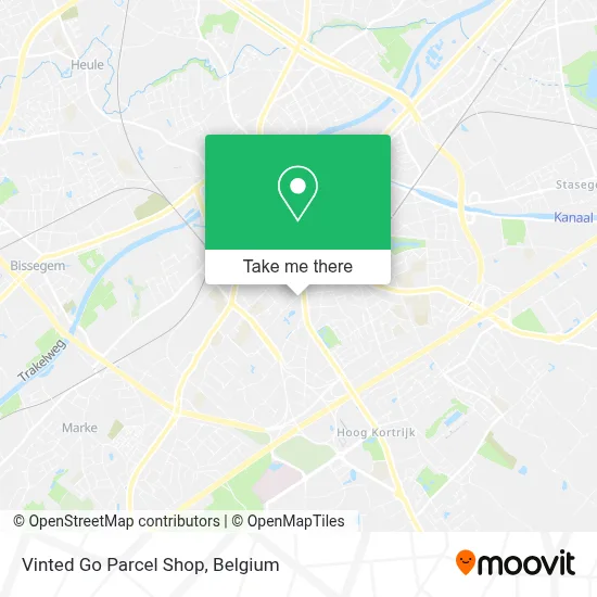 Vinted Go Parcel Shop map