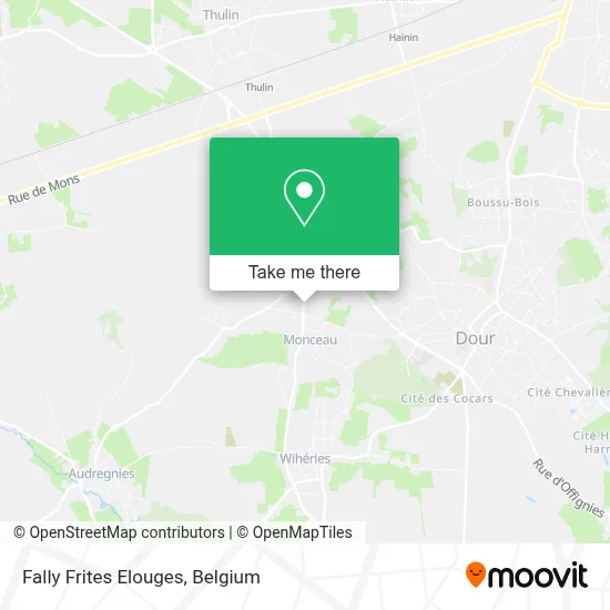 Fally Frites Elouges map