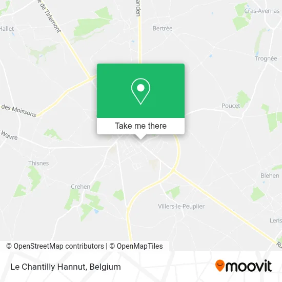 Le Chantilly Hannut map