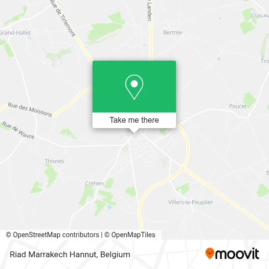 Riad Marrakech Hannut map