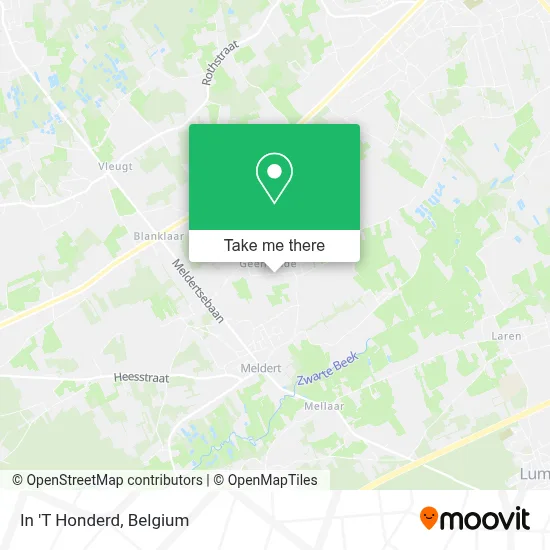 In 'T Honderd map