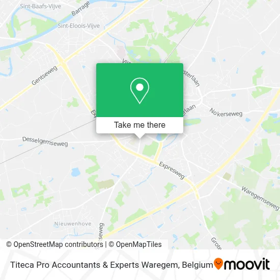 Titeca Pro Accountants & Experts Waregem map
