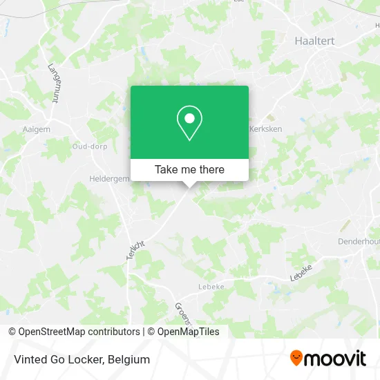 Vinted Go Locker map