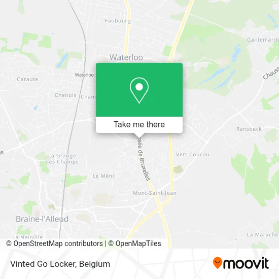 Vinted Go Locker map