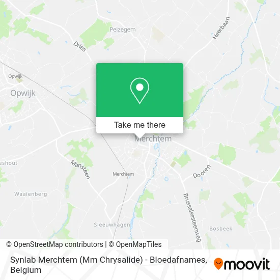 Synlab Merchtem (Mm Chrysalide) - Bloedafnames map
