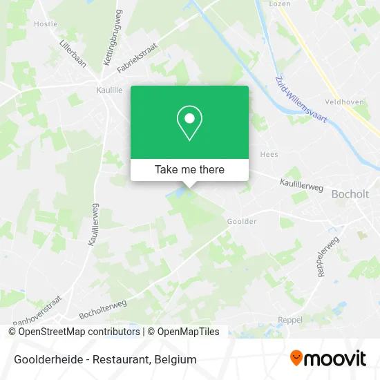 Goolderheide - Restaurant map