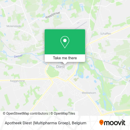 Apotheek Diest (Multipharma Groep) map