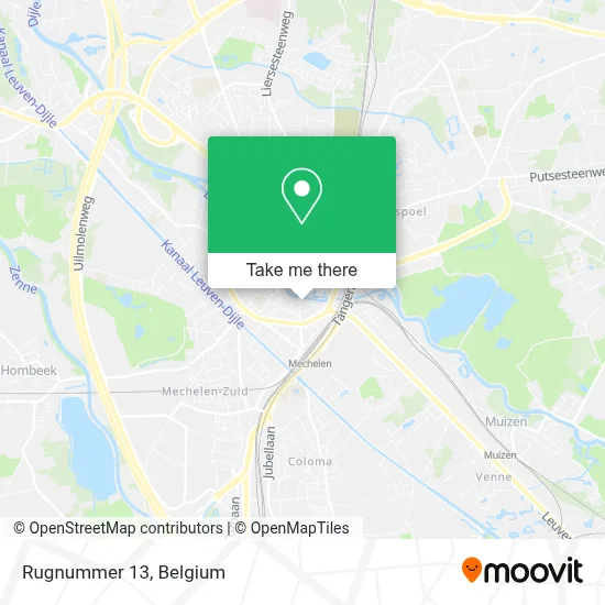 Rugnummer 13 plan