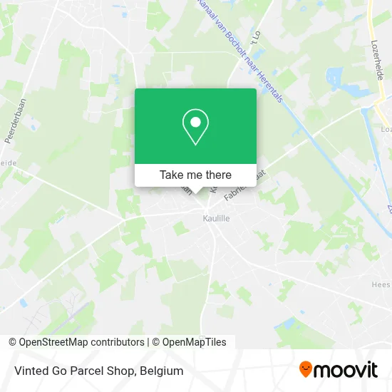 Vinted Go Parcel Shop map