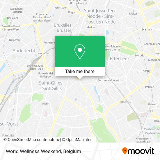 World Wellness Weekend map