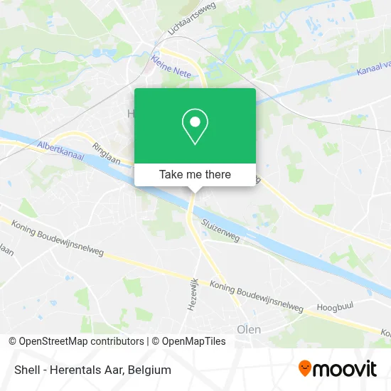 Shell - Herentals Aar map