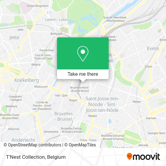 T'Nest Collection map