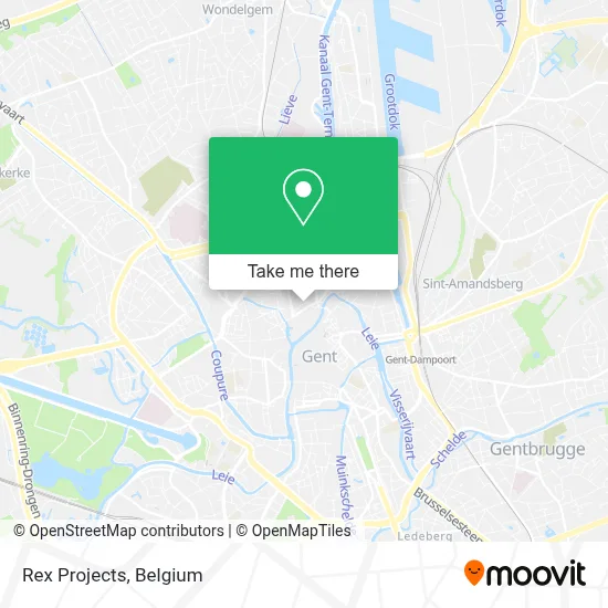Rex Projects map