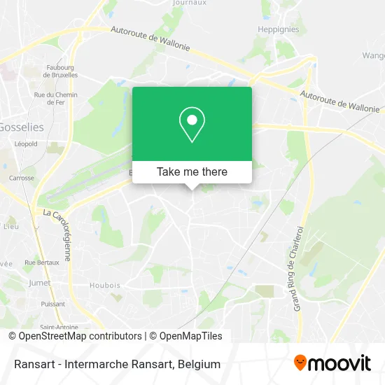 Ransart - Intermarche Ransart map