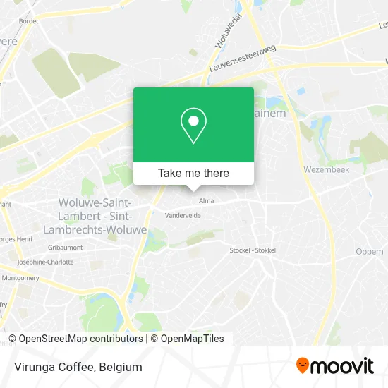 Virunga Coffee map