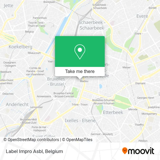 Label Impro Asbl map