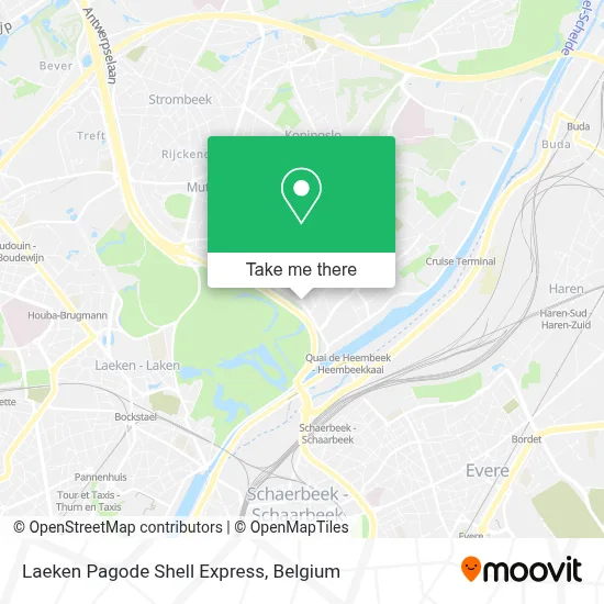 Laeken Pagode Shell Express map