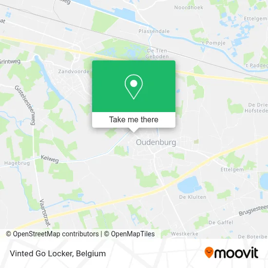 Vinted Go Locker map