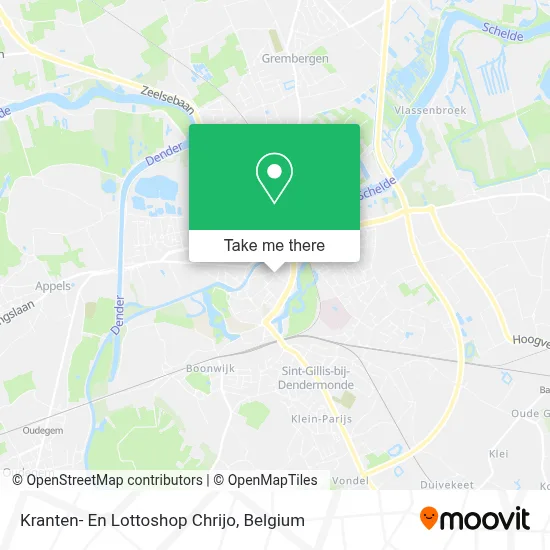 Kranten- En Lottoshop Chrijo map