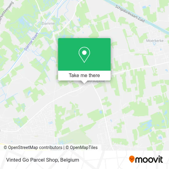 Vinted Go Parcel Shop map