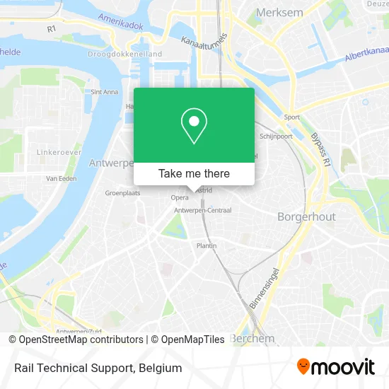 Rail Technical Support map