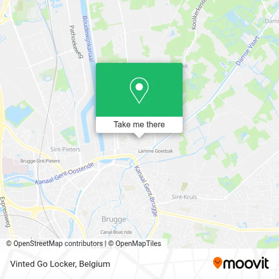Vinted Go Locker map