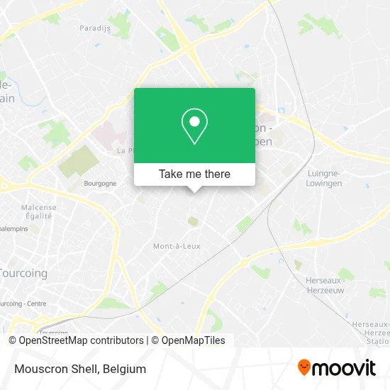 Mouscron Shell map