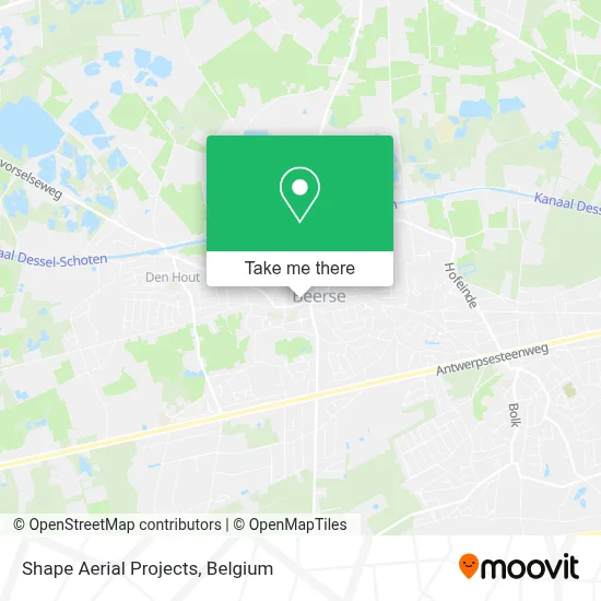 Shape Aerial Projects map