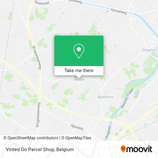 Vinted Go Parcel Shop map