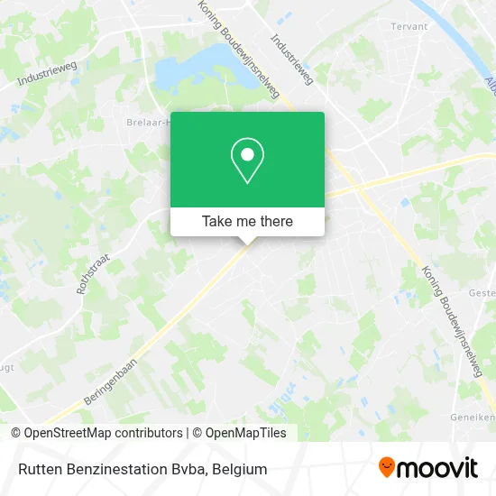Rutten Benzinestation Bvba map
