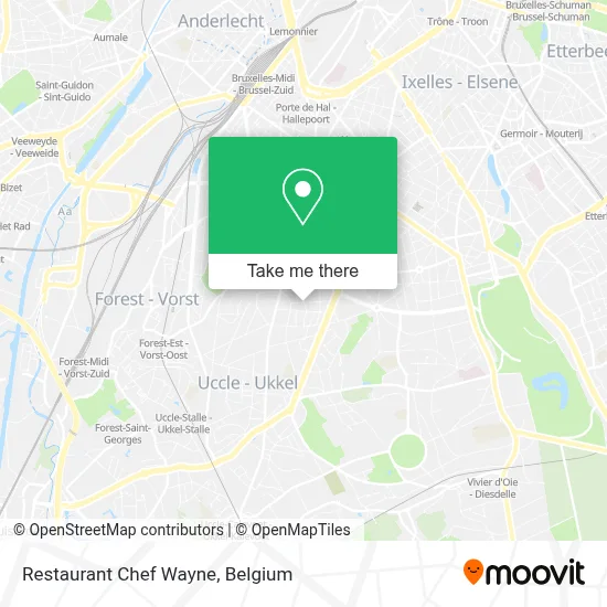 Restaurant Chef Wayne map