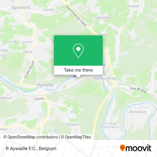 R Aywaille F.C. map