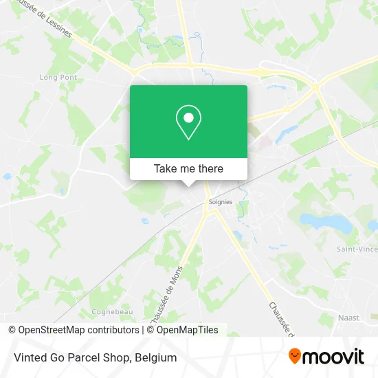 Vinted Go Parcel Shop map