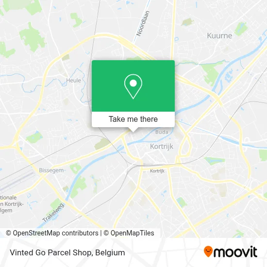 Vinted Go Parcel Shop map