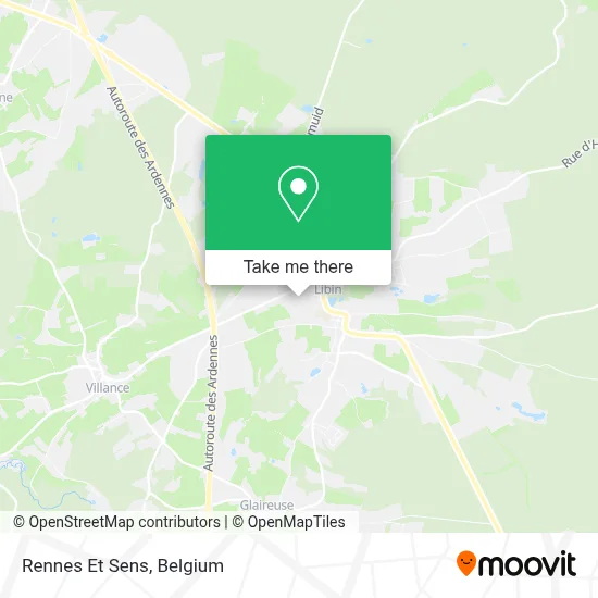 Rennes Et Sens map