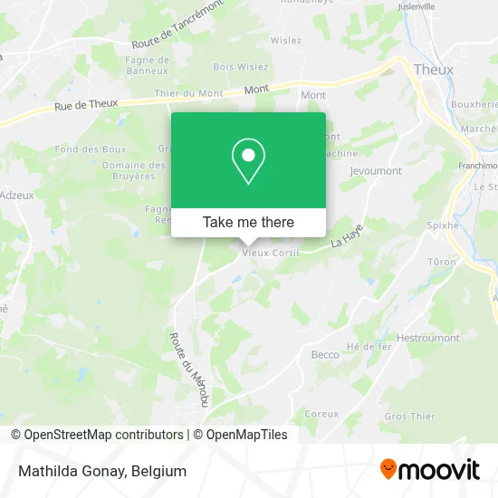 Mathilda Gonay map
